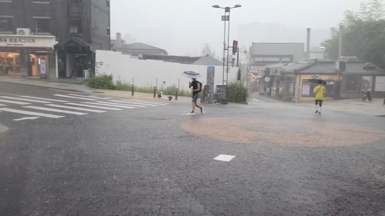 Сеул Ультра Дождь Прогулка Стресс Умывание Глубокий Сон Небесный Звук Белый шум