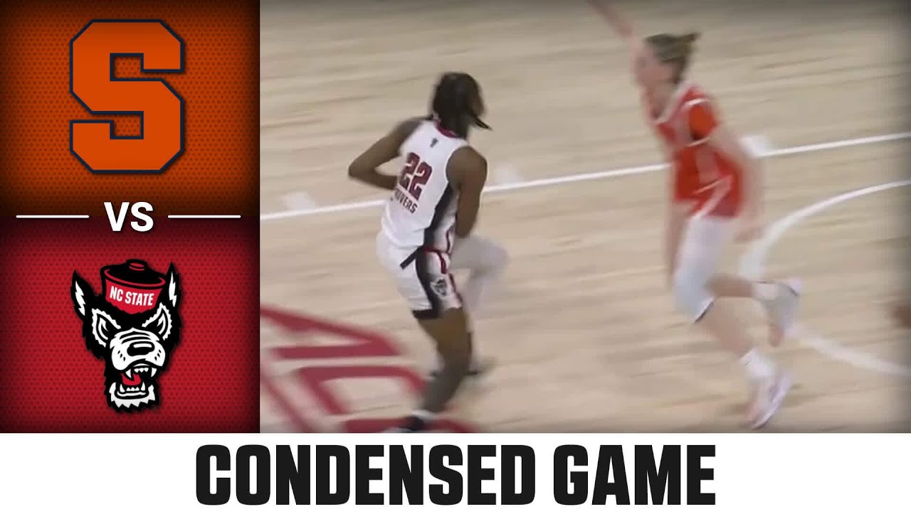 Syracuse vs. NC State Condensed Game | 2023-24 ACC Women's Basketball