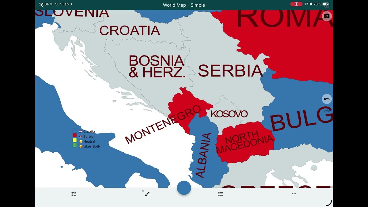 Croatia vs Serbia The most liked country in the world