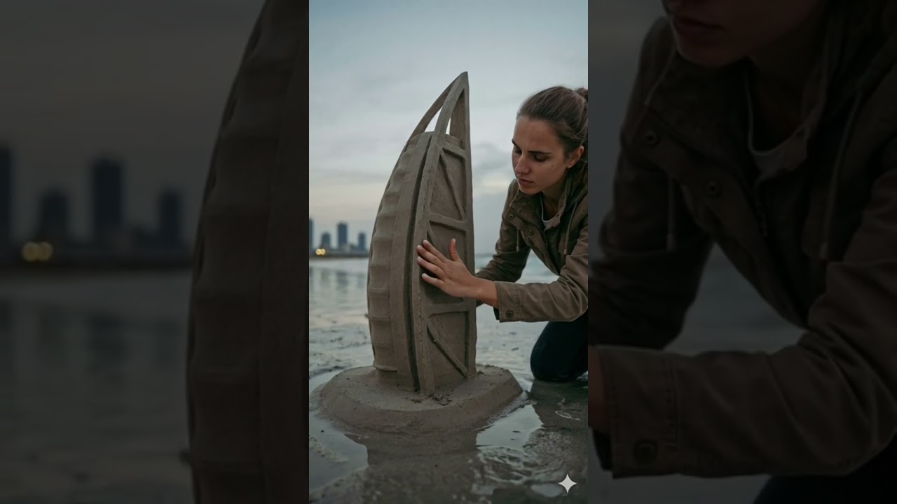 Burj Al Arab Sand Art | Dubai 🌊🏨✨ 