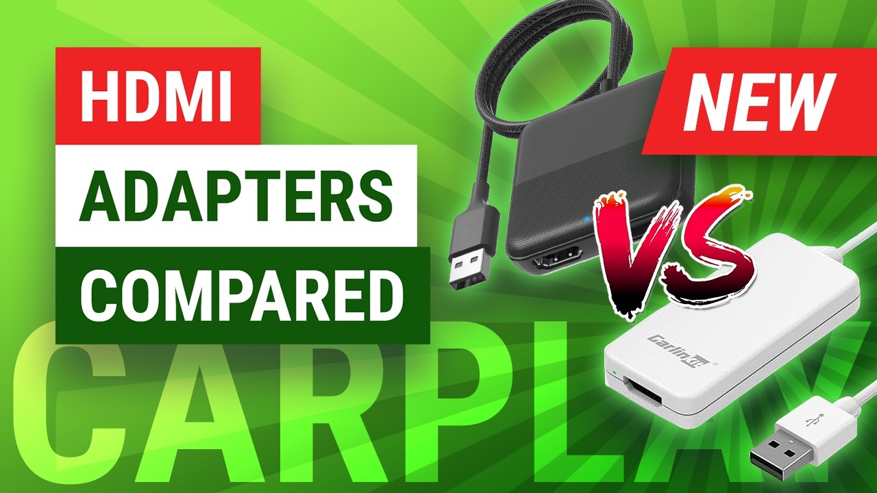 How to Watch iPhone Video on Apple CarPlay - CarlinKit vs Ottocast HDMI to CarPlay Adapters Compared