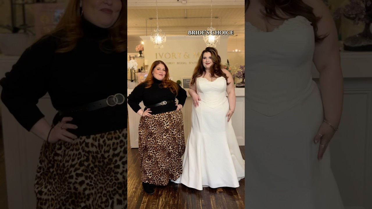 Mom vs. Bride Wedding Dress Showdown!🪄✨ Long Sleeves vs Strapless Edition