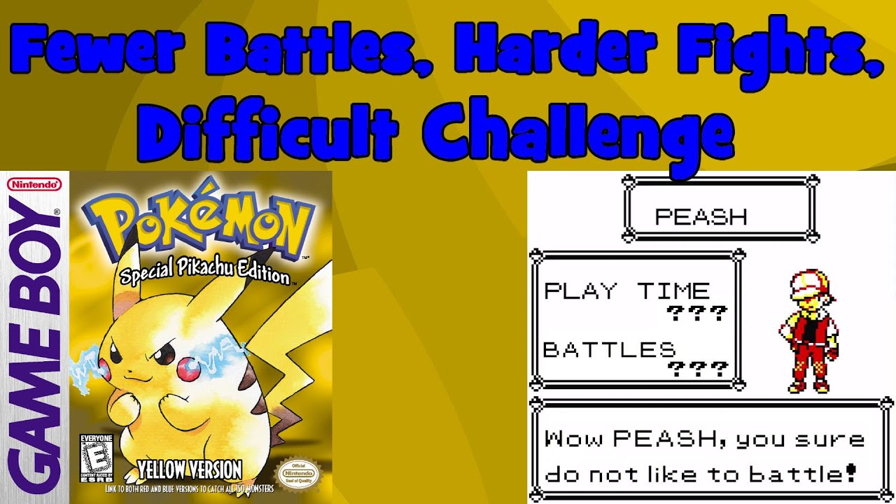 What are the LEAST amount of Battles to beat Pokemon Yellow?