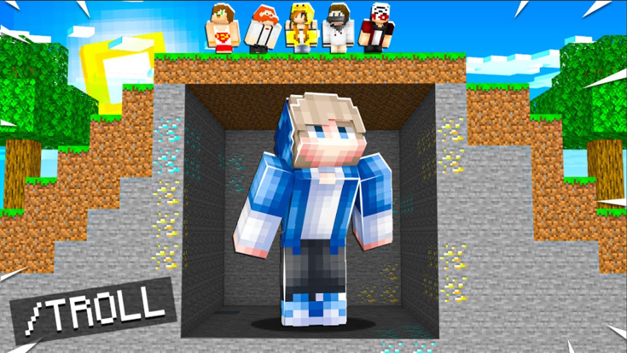Minecraft'ta ARKADAŞLARIMI KÜÇÜLTÜP BÜYÜTEREK TROLLEDİM