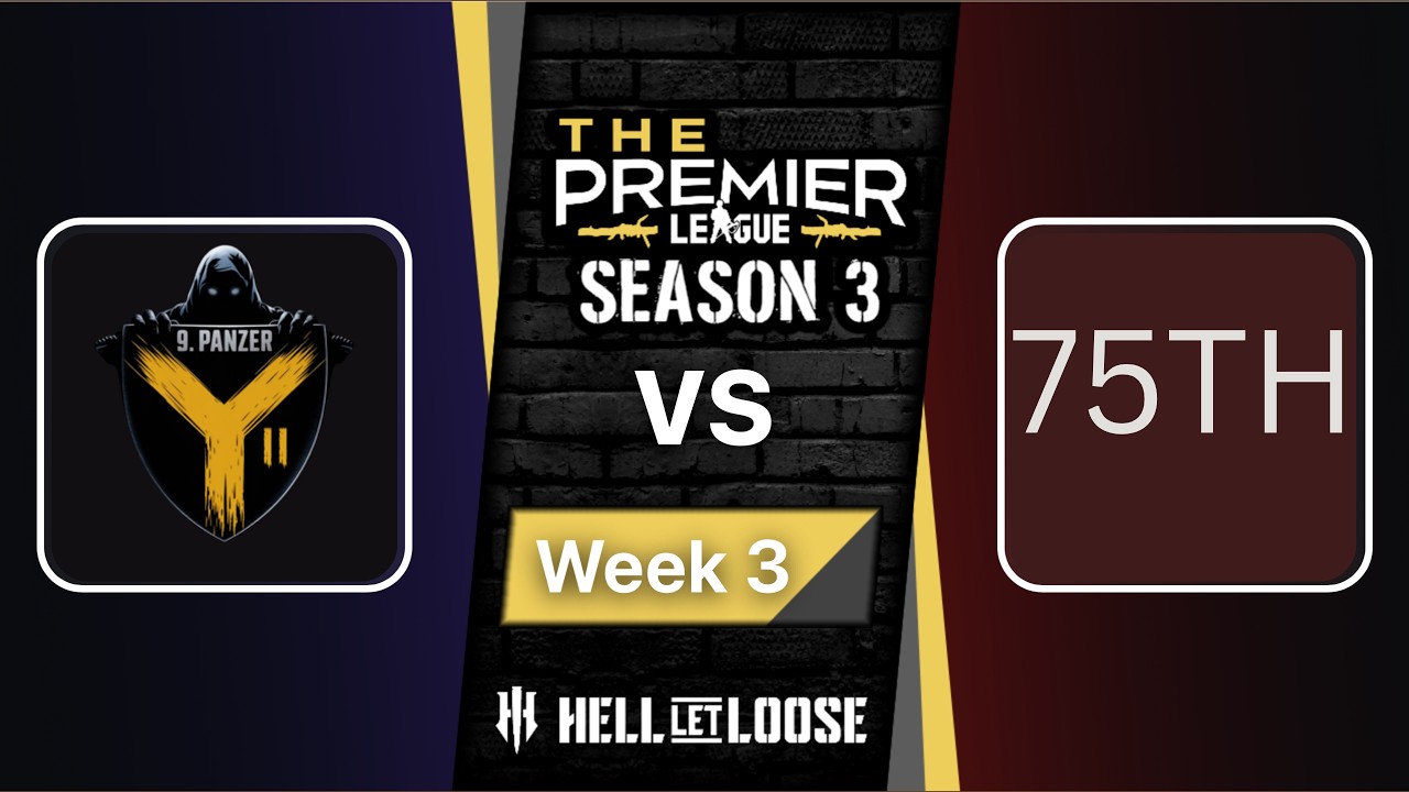 Hell Let Loose Competitive | TPL S3 | 9PZ vs 75TH | Hill 400 | 49s