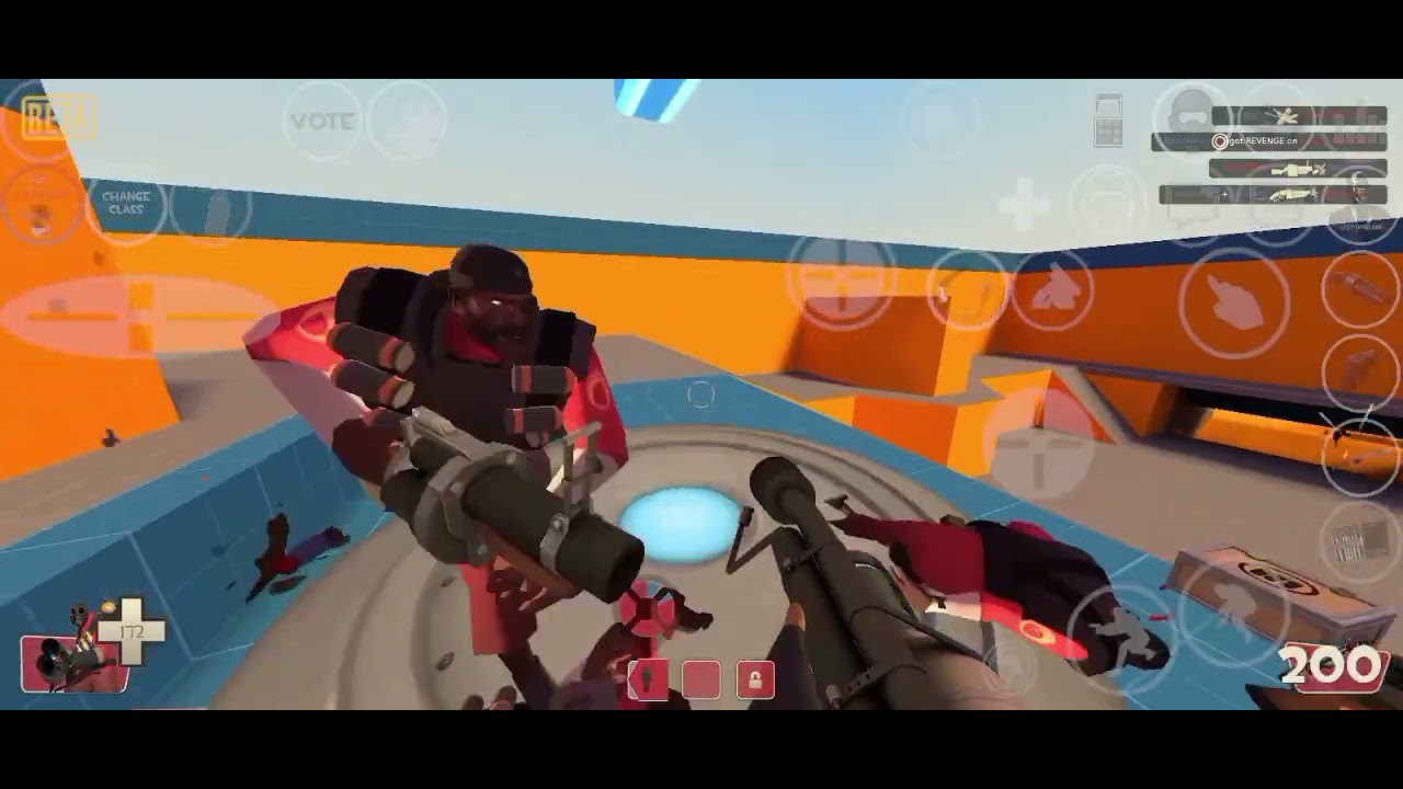 Playing TF2C Android Because I Got Banned In TF2MR for 8 hours :P