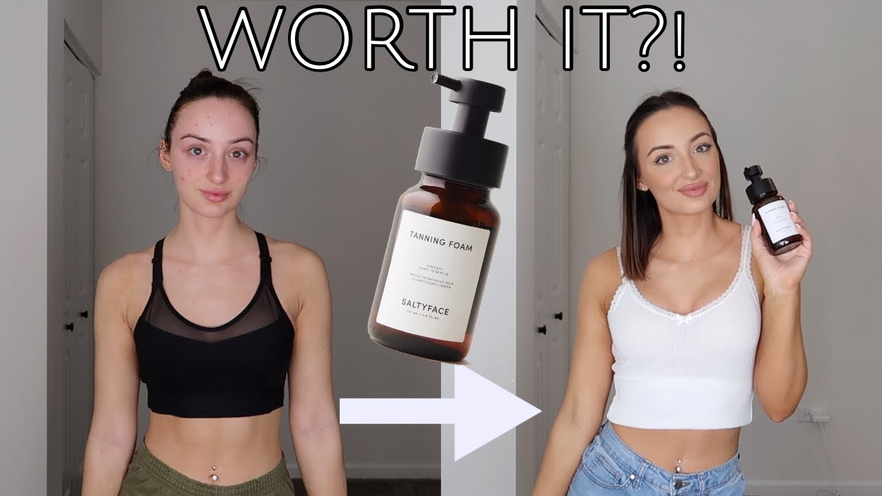 Salty Face Tanning Foam Review + Demo | Self Tanner Reviews