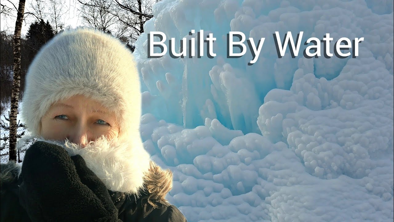 Giant Natural Ice Formation . Water Ram in Winter ❄️ Nature Sounds 