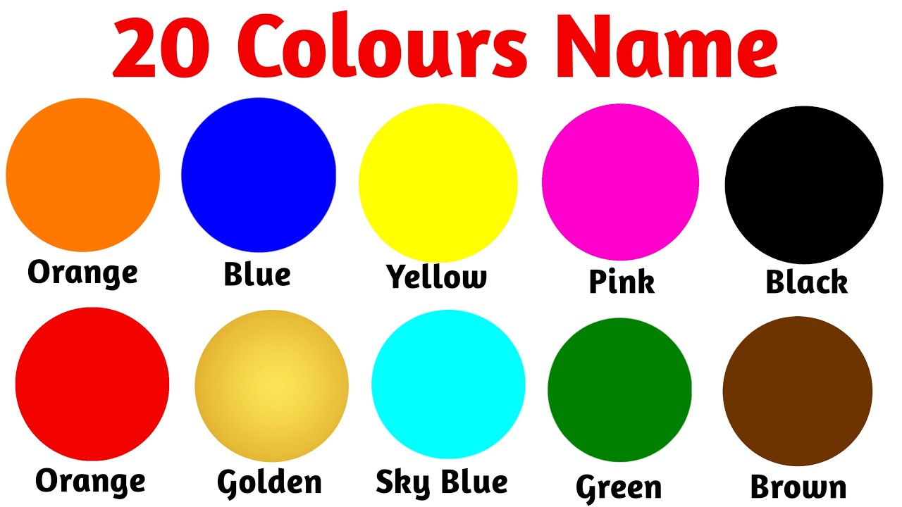 Colours Name for Kids | Learn Colours Name in English | Colours name