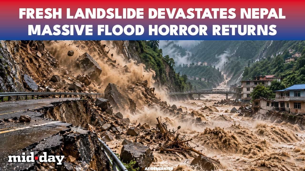 ON CAM: Nepal HIT By Landslide In Darchula, Villages On HIGH ALERT, Chaulani River Blocked