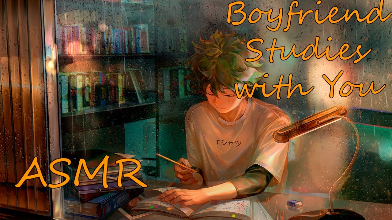 ASMR - Boyfriend Studies With You (Keyboard/Whispers/Writing) [M4A]