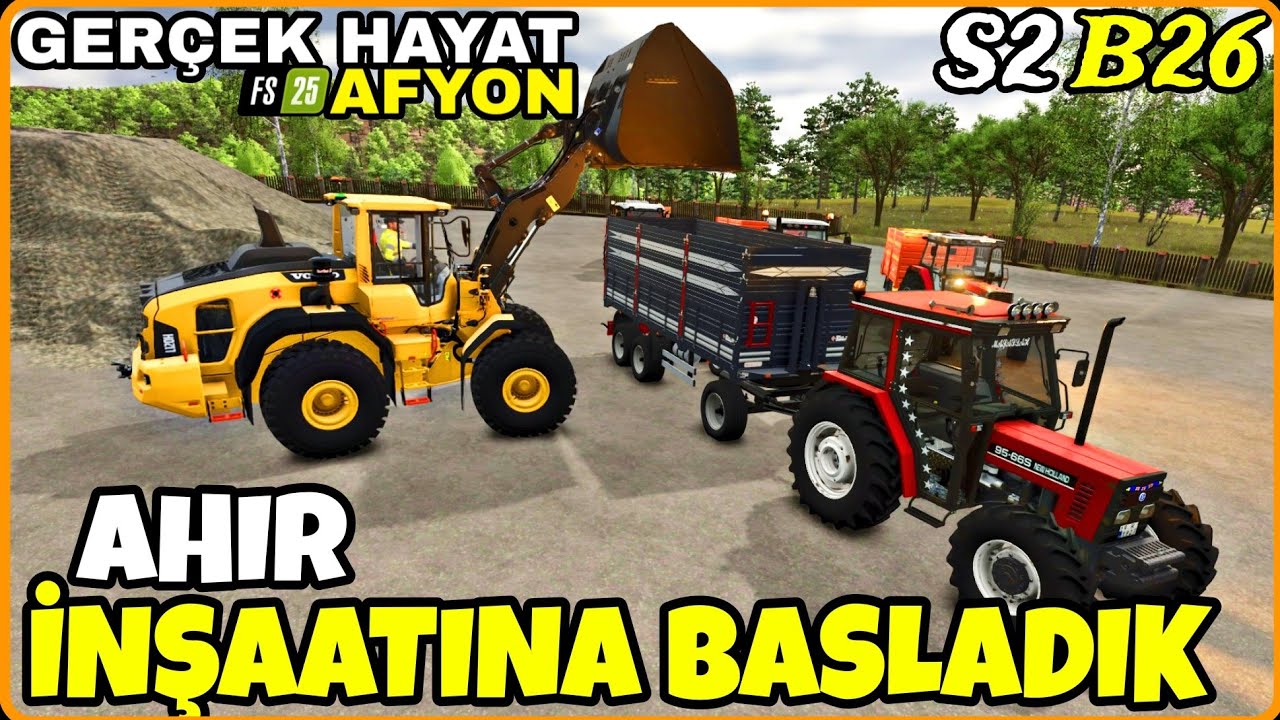 AHIR İNŞAATINA BAŞLADIK ❗️ PATATES EKİMİ İÇİN TARLALARI HAZIRLIYORUZ ❗️ FS25 GERÇEK HAYAT