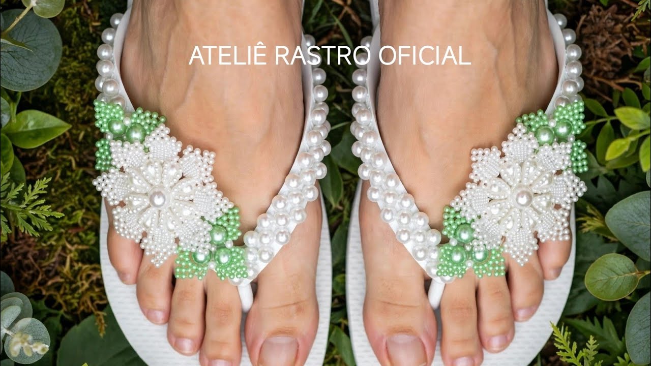 Modelinho para fim de ano flor de pérola rendada #ateliêrastro 