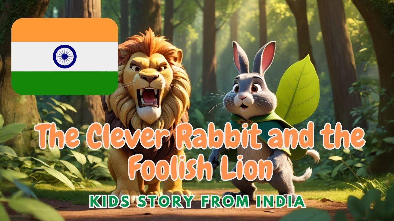 The Clever Rabbit and the Foolish Lion - Kids Story from India