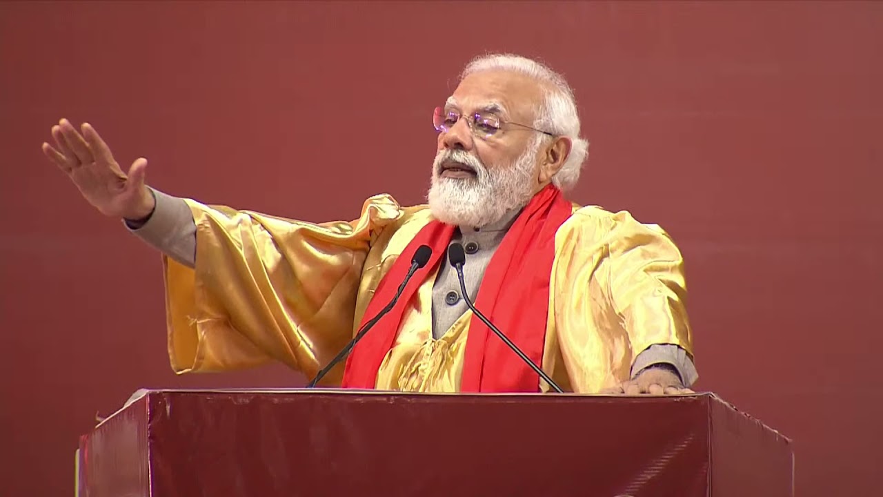 PM  Narendra Modi  addressing at the convocation at  IIT Kanpur