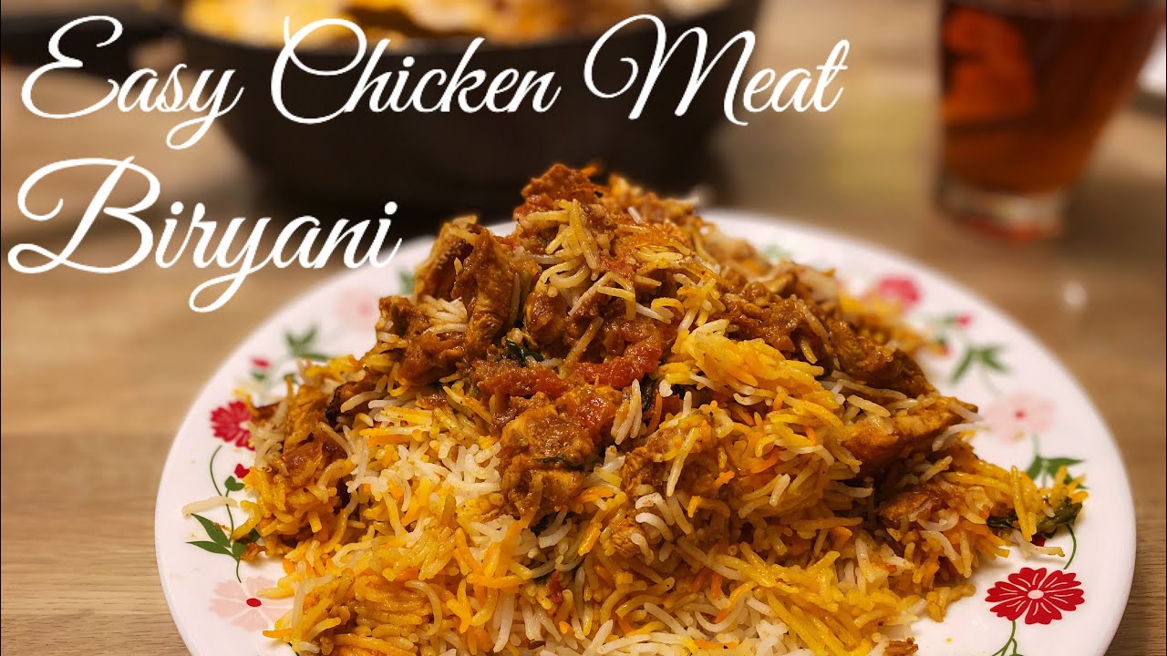 Simple & Easy Chicken Meat Biryani (Under 1 Hour) -  Biryani Ayam Mudah & Sedap!