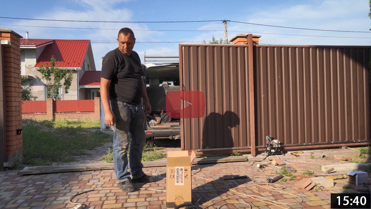 Исправляем ошибки! Установка автоматика для откатных ворот Rotelli 1300, 1100 своими руками