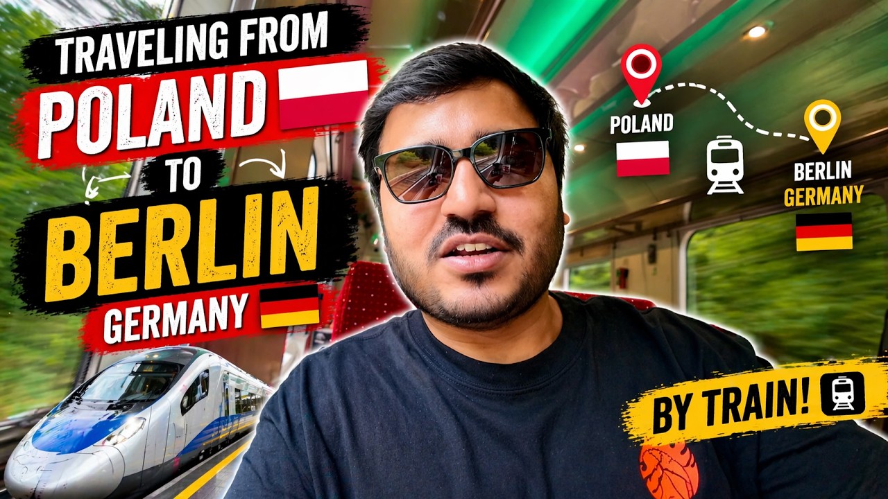 FROM WROCLAW POLAND 🇵🇱 TO BERLIN GERMANY 🇩🇪 BY TRAIN| Almost Got 100Euros Fine!| Indians in Poland