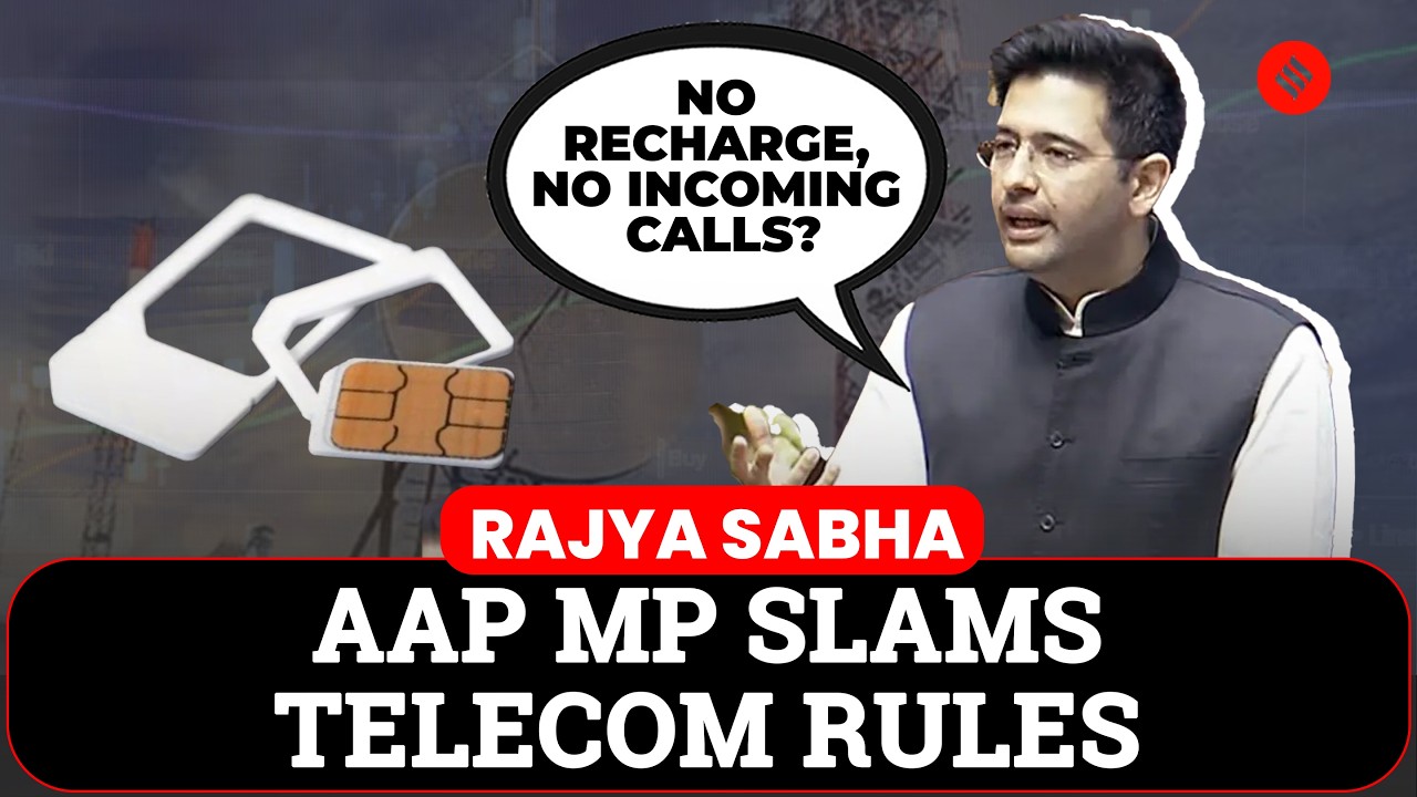 Raghav Chadha Raises Big Telecom Issue In Parliament | Incoming Calls After Recharge Expiry Debate