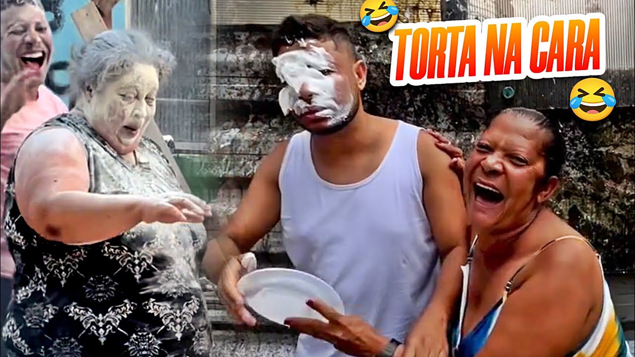 TENTE NÃO RIR 😂😂😂 TORTA NA CARA DA MAINHA KKKK