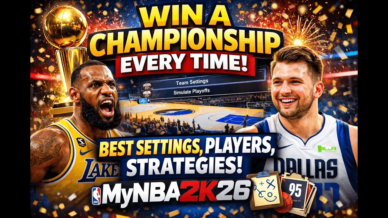 WIN A CHAMPIONSHIP EVERY TIME - Best Settings, Players, Strategies for MyNBA 2K26