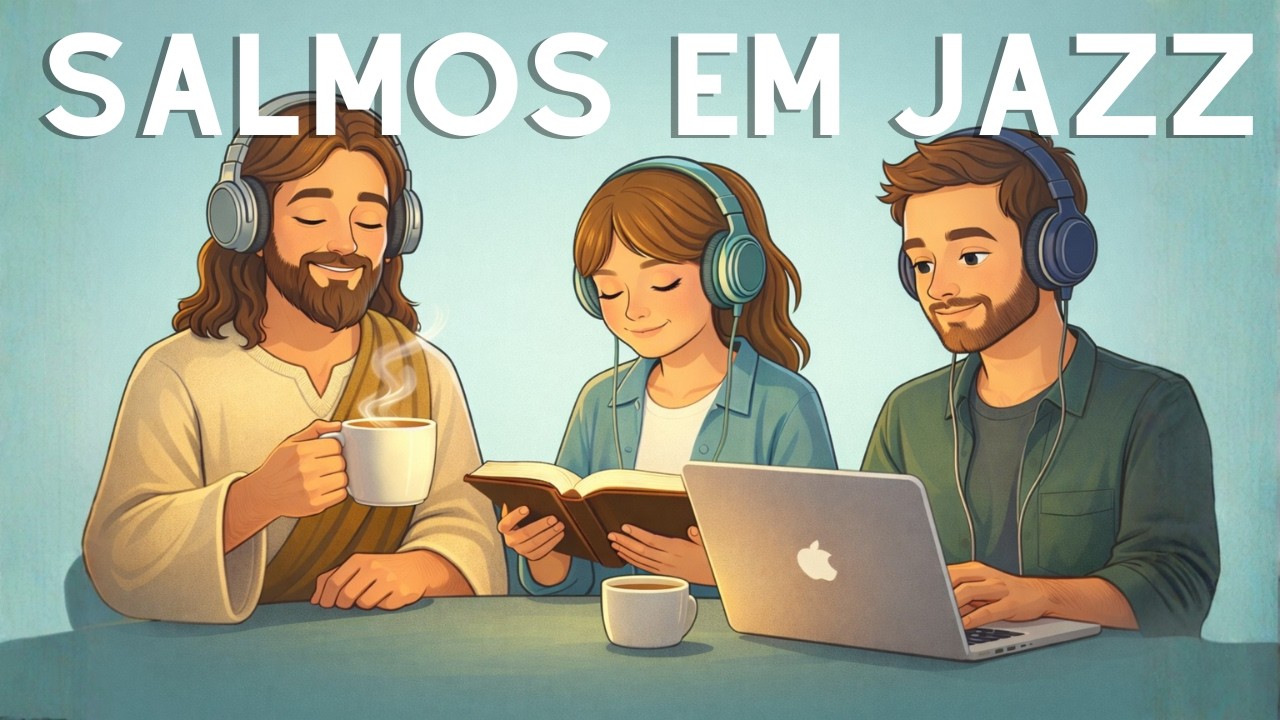 SALMOS em Jazz ☕ JESUS & Jazz para ESTUDAR, Trabalhar e Relaxar | Música Cristã Suave