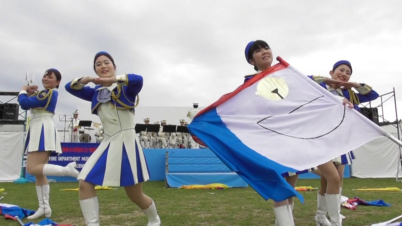 福岡市消防音楽隊カラーガード隊2019/4 ☆フラワーピクニック