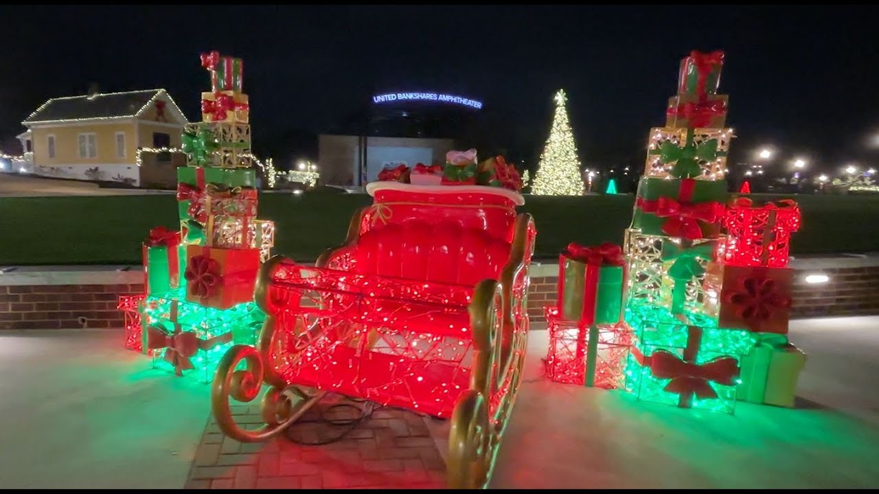 Christmas Lights at Depot Park and local homes   Kennesaw GA   12 24 2025