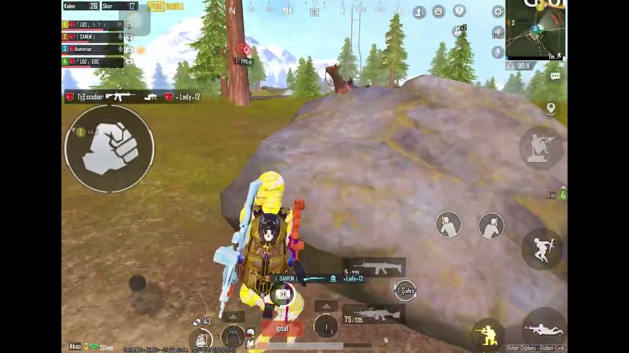 Hatayın bot playeri LGO571 (Mehmet) & Adana Güzellik Abidesi oynamayı bilmeyen SANEM ile PUBG Mobile