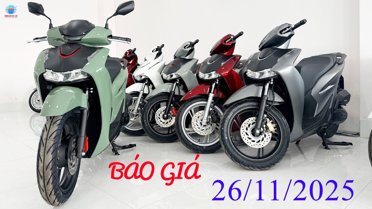 Giá xe sh 2026 ngày 26/11/2025|Thu xe cũ đổi xe mới|Trả góp lãi suất 0%|Hồng Đức 10 Sóc Trăng.