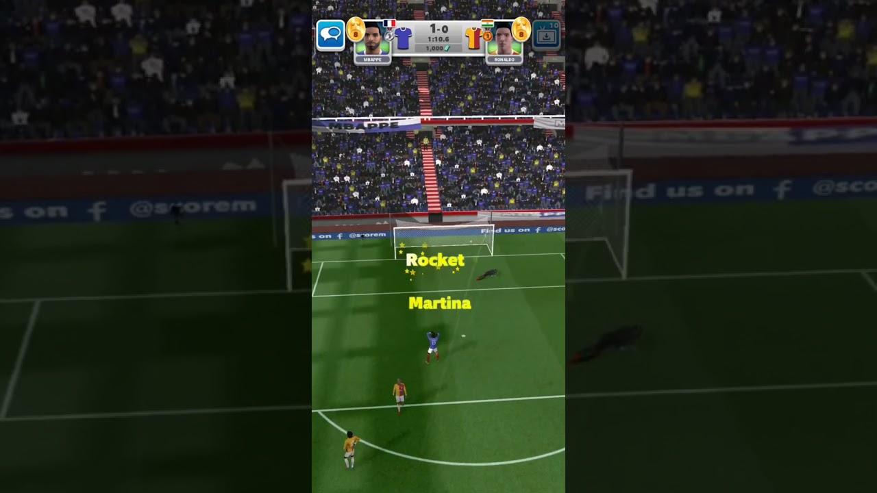 star player Martina goal || score match Hindi tips || easy goal in score match 