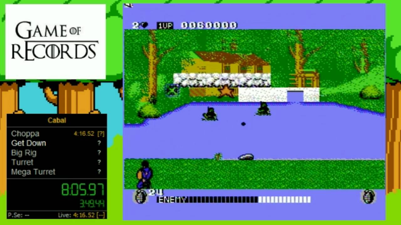 Cabal NES Speedrun OGWR (24:03)