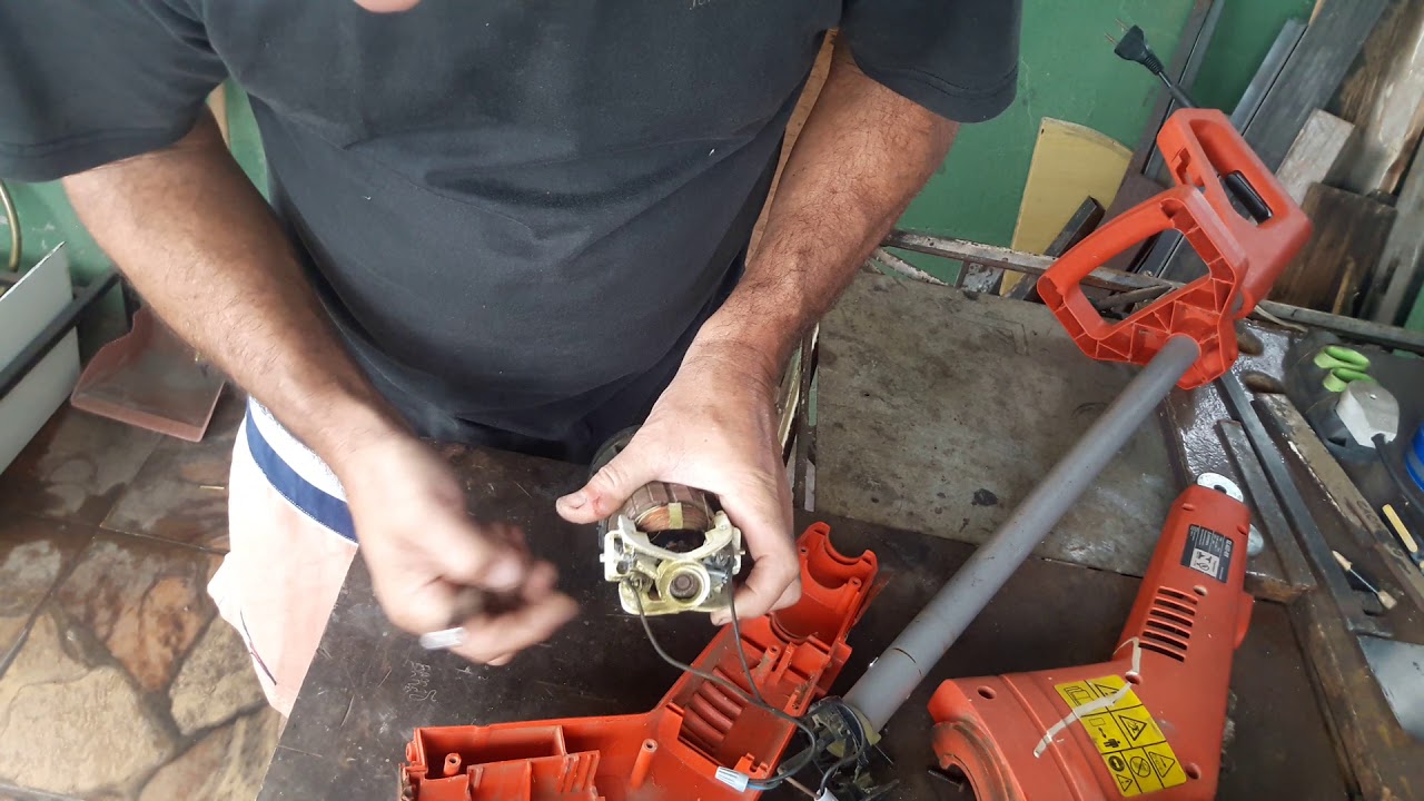 Conserto  do aparador  de grama 1° parte