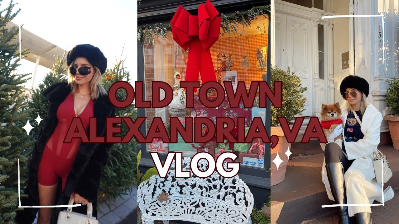OLD TOWN ALEXANDRIA VLOG | THE CUTEST HALLMARK MOVIE TOWN 😍❤️🌲🎅🤶 🌟🎄🎁
