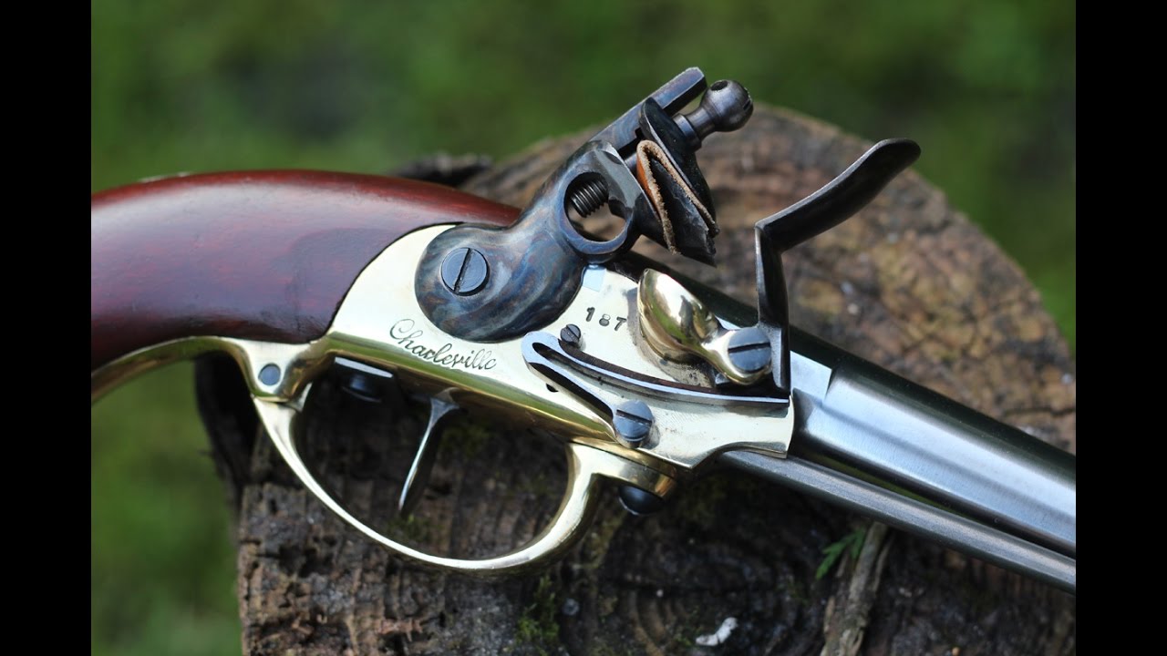 Shooting the French 1777 flintlock pistol - teaser
