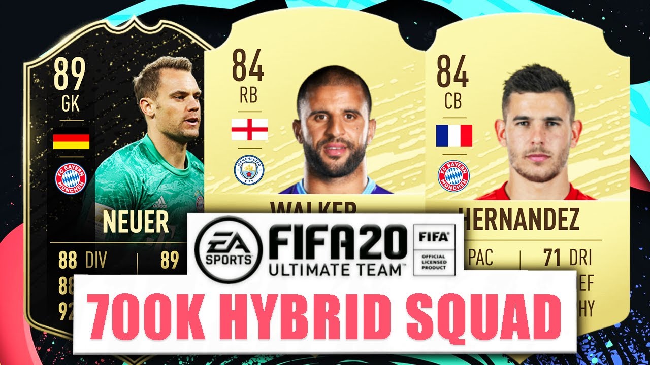 INSANE 700K HYBRID SQUAD BUILDER!! - FIFA 20 ULTIMATE TEAM