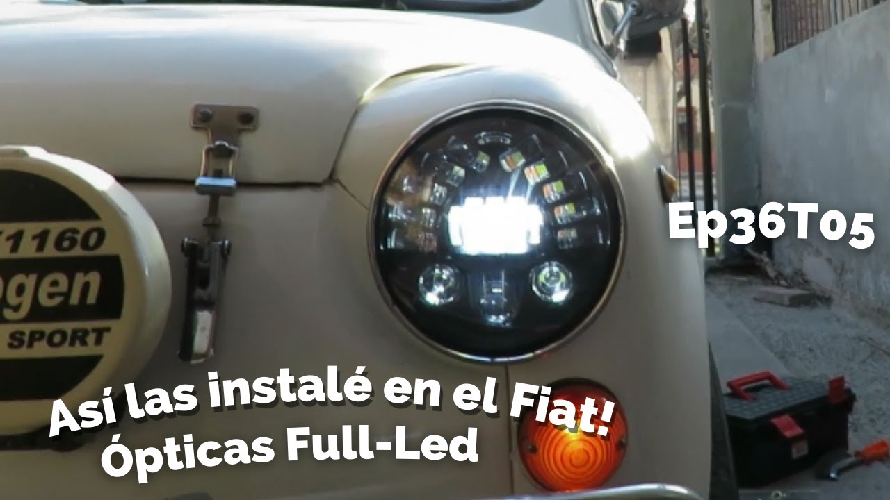Así instalé las ópticas en el Fiat p2 Ep36T05 / #mantenimiento #Fiat600 #fitino600