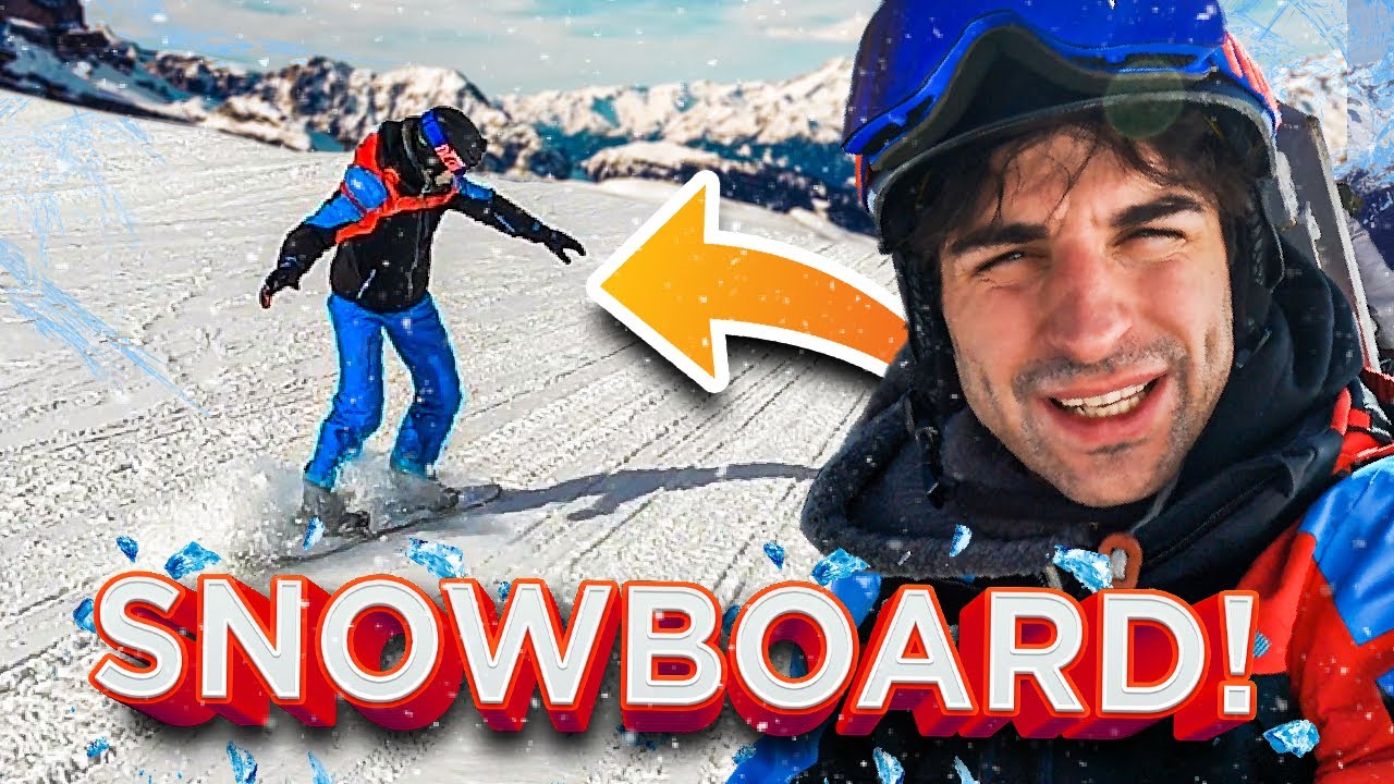 LA MIA PRIMA VOLTA SULLO SNOWBOARD! UNA MONTAGNA TUTTA PER ME!