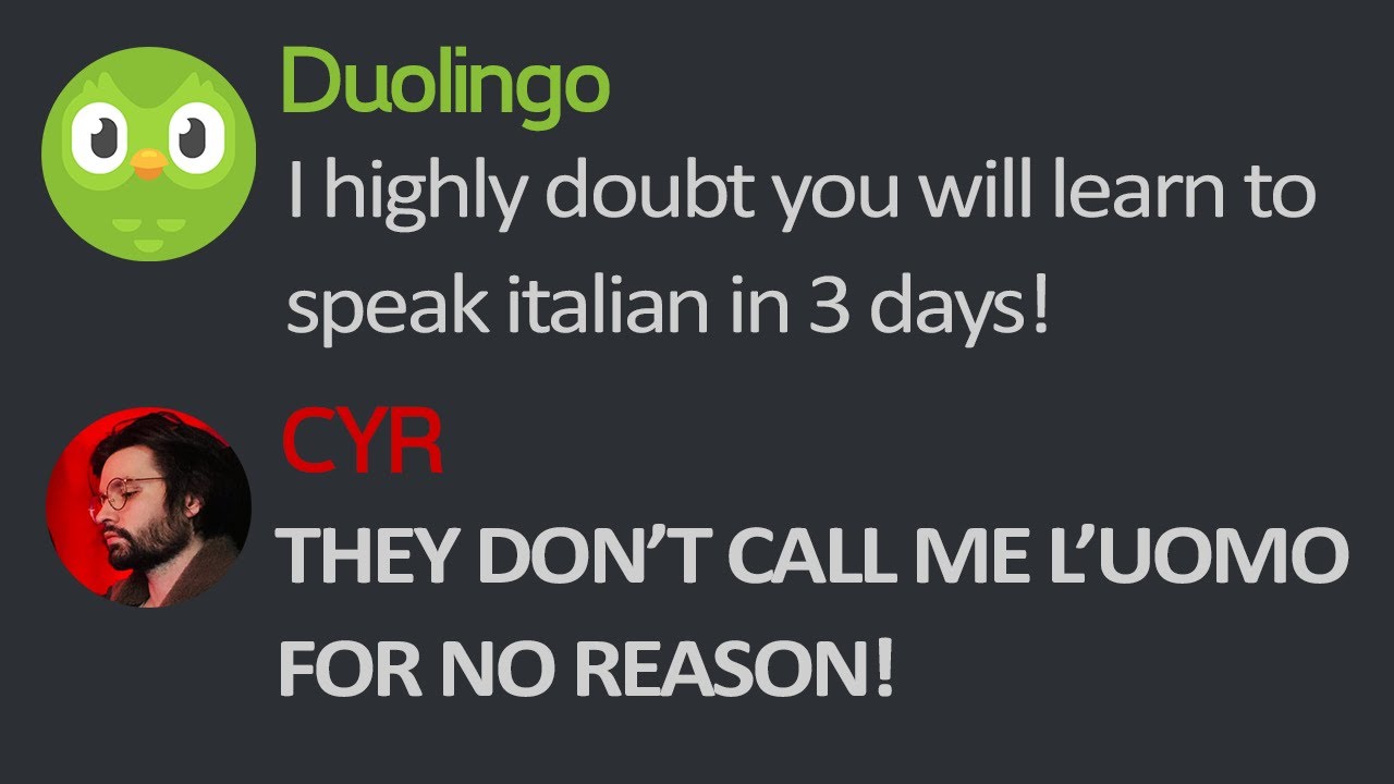 Speedrunning Italian Duolingo *GONE WRONG*