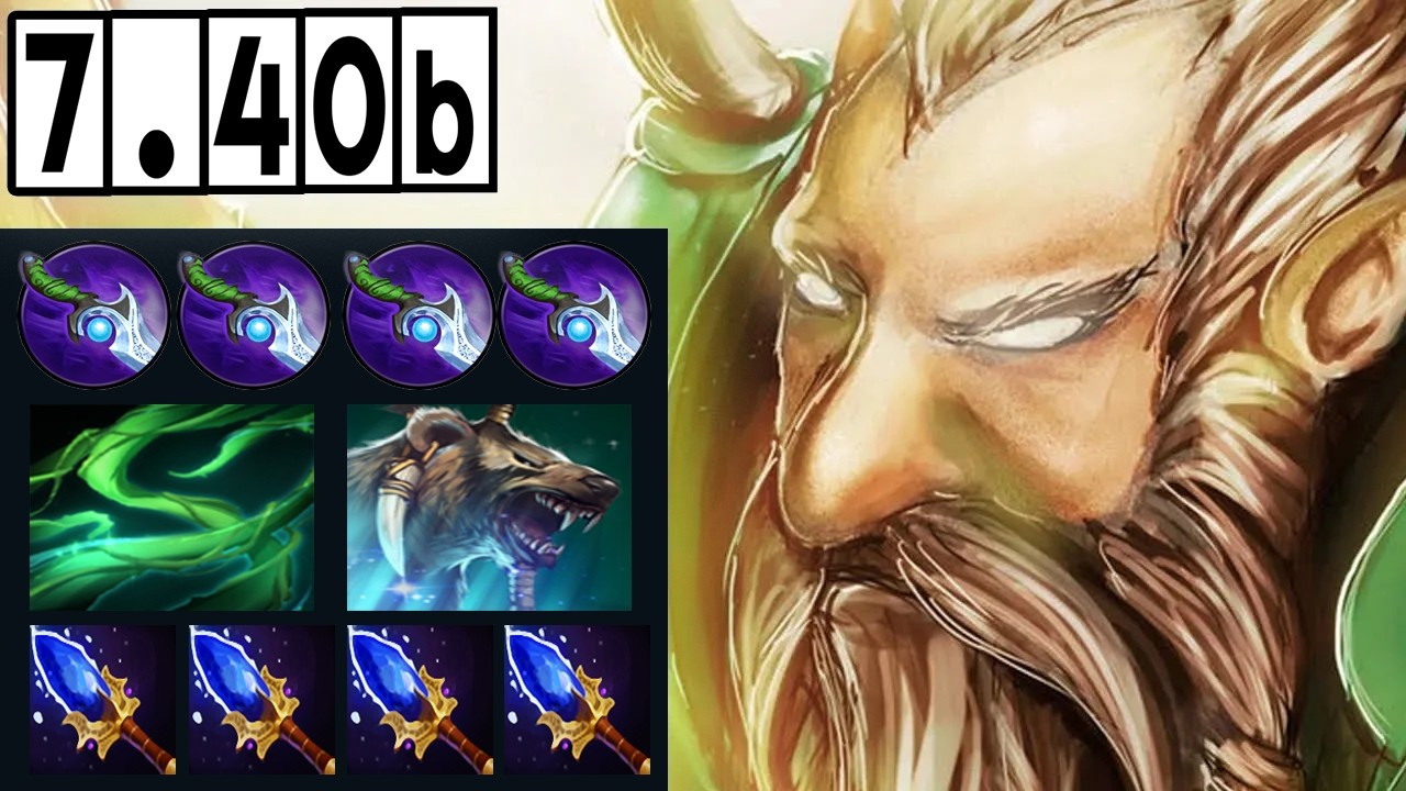 Lone Druid - Top 1 Hero Damege! [Full Match Gameplay Dota 2] 7.40b