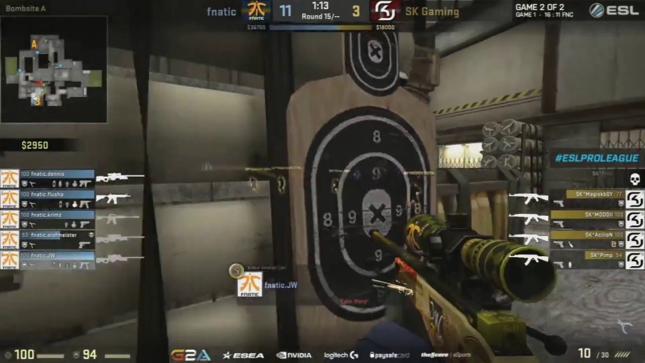 FNATIC JW SICK FLICK - ESL Pro League