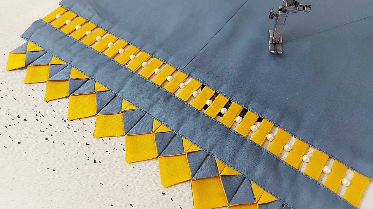 Fabric Patti और Pearls के साथ बनाएं Palazzo Pant का सबसे खूबसूरत डिज़ाइन | Palazzo Design with Patti