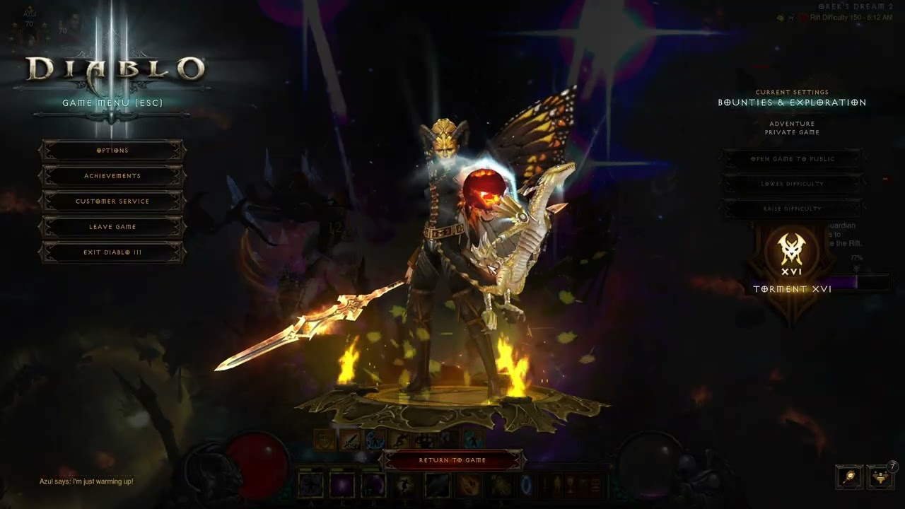 Diablo III Season 35 Solo Tal Rasha Meteor Wizard GR150