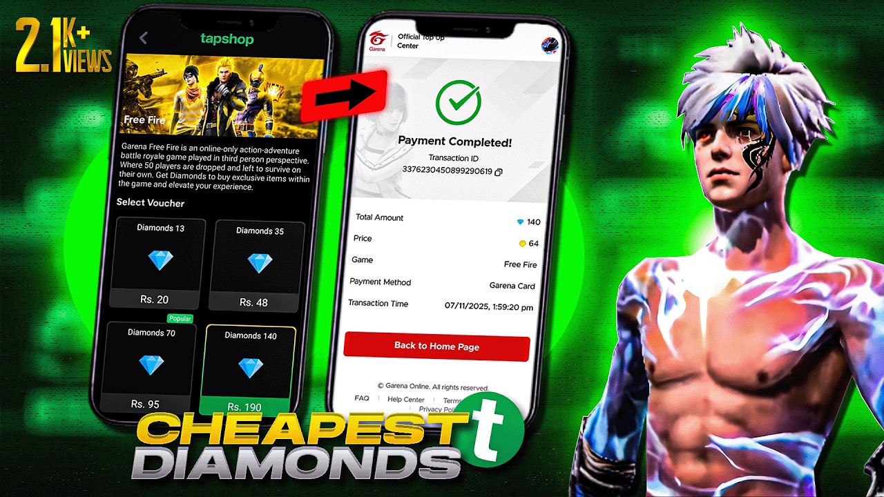 How to Buy Free Fire Diamonds Cheap & Without Card | Tapmad Topup Full Guide
