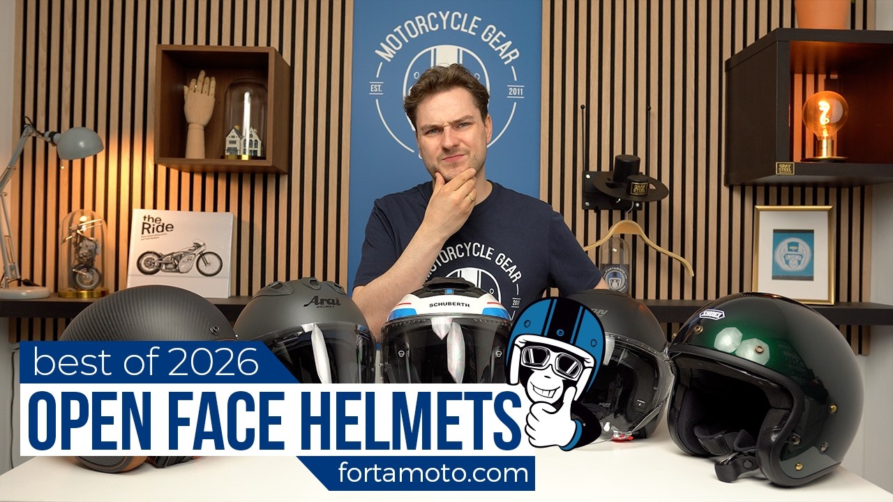 5 BEST Open Face Motorcycle Helmets of 2026 | FortaMoto.com