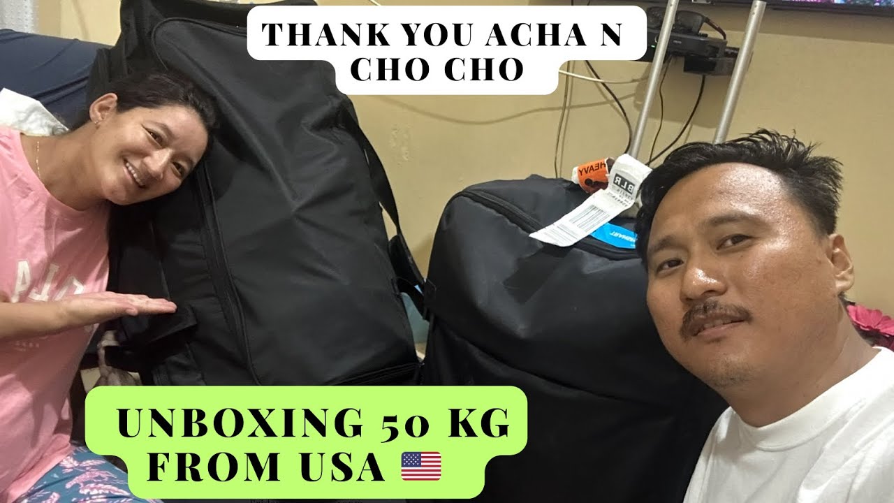 Unboxing 50 Kg from USA 🇺🇸 | Thank you acha n Cho Cho #tibetanvlogger #mundgod 