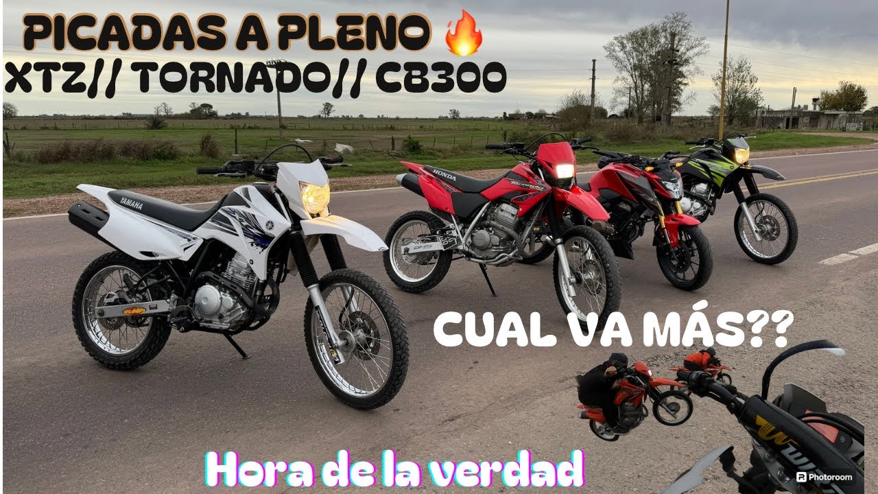 XTZ 250 VS TORNADO 250 VS CB300// SE TERMINO EL MITO// CUAL ANDA M&Aacute;S FUERTE??
