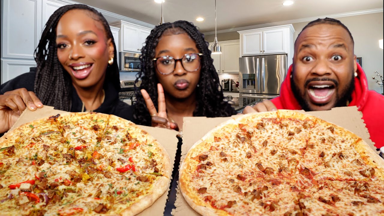 OUR DAUGHTER IS TO MUCH SMH | VEGAN PIZZA MUKBANG