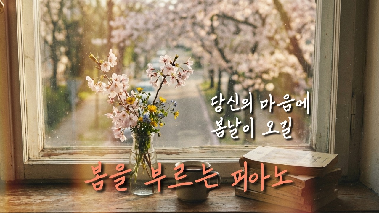 [랄라닷 힐링음악] 🌸 방 안 가득 봄기운을 채워주는 봄날의 힐링 피아노 플레이리스트 1시간 🎧 (휴식, 공부, 수면)