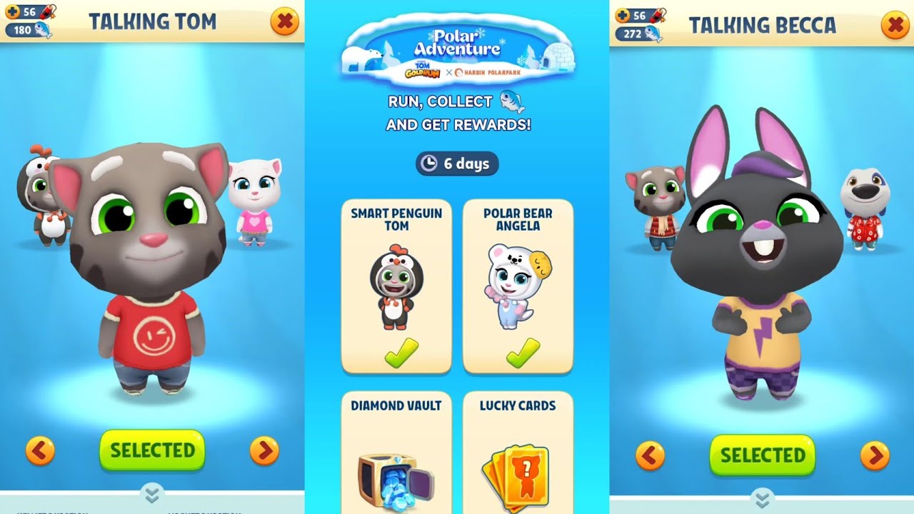 Talking Tom vs Talking Becca | Talking Tom gold Run |
